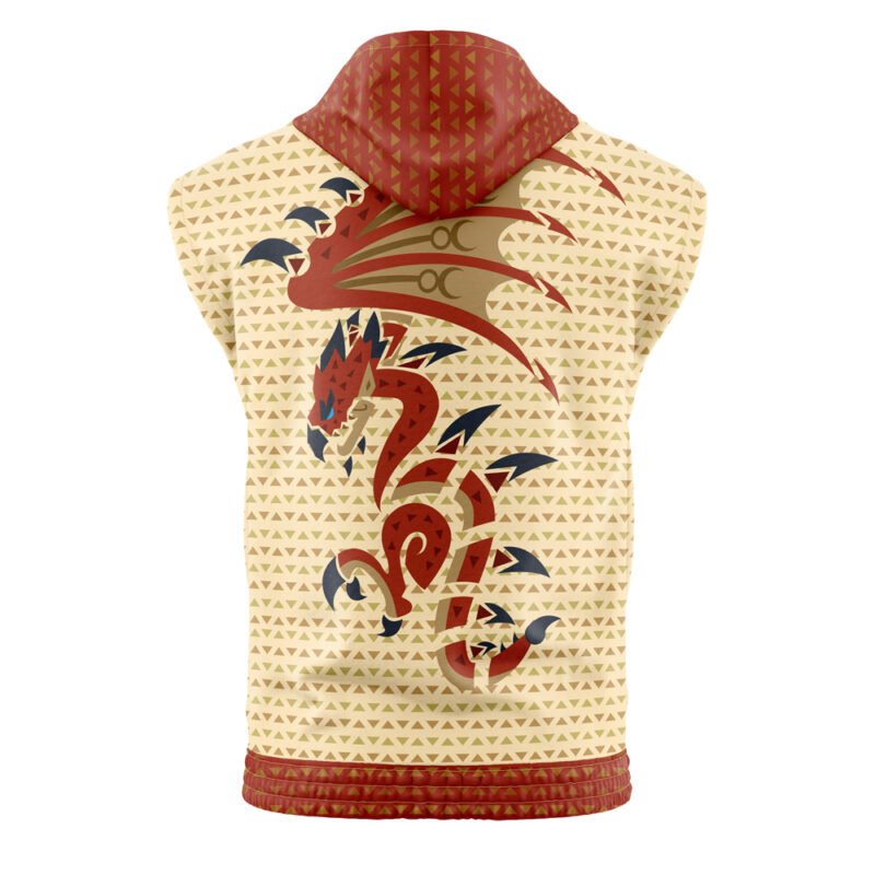 Rathalos Monster Hunter Sleeveless Hoodie - Image 2