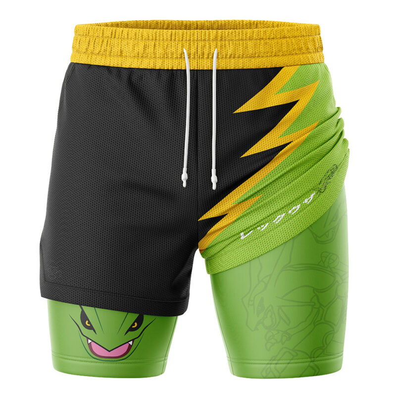 Rayquaza Pokemon 2-in-1 Performance Shorts - Image 3