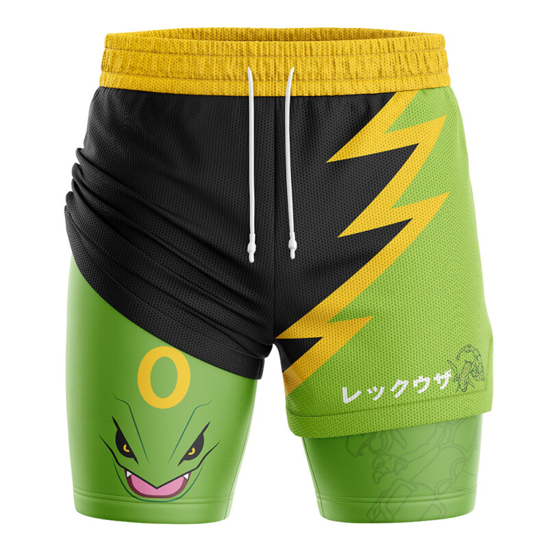 Rayquaza Pokemon 2-in-1 Performance Shorts