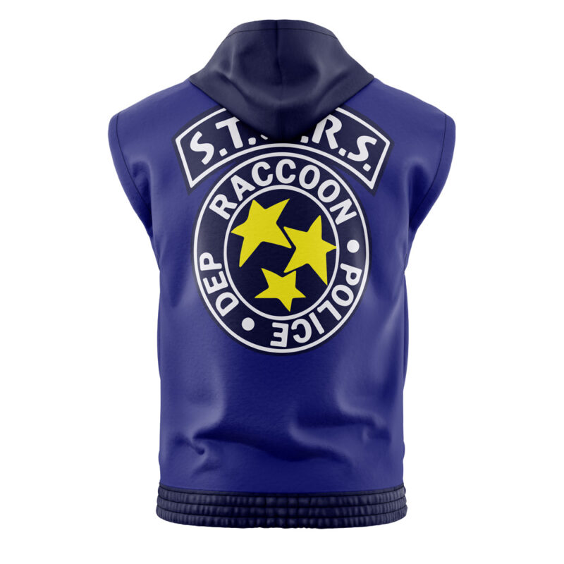 STARS Resident Evil Sleeveless Hoodie - Image 2