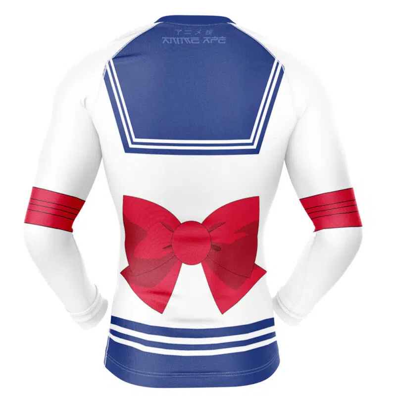Sailor Moon Long Sleeve Rash Guard Compression Shirt - Image 2