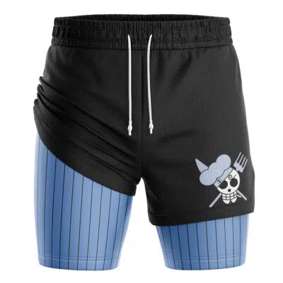 Sanji Straw Hat One Piece 2-in-1 Performance Shorts