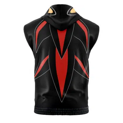 Shadow Sonic The Hedgehog Sleeveless Hoodie