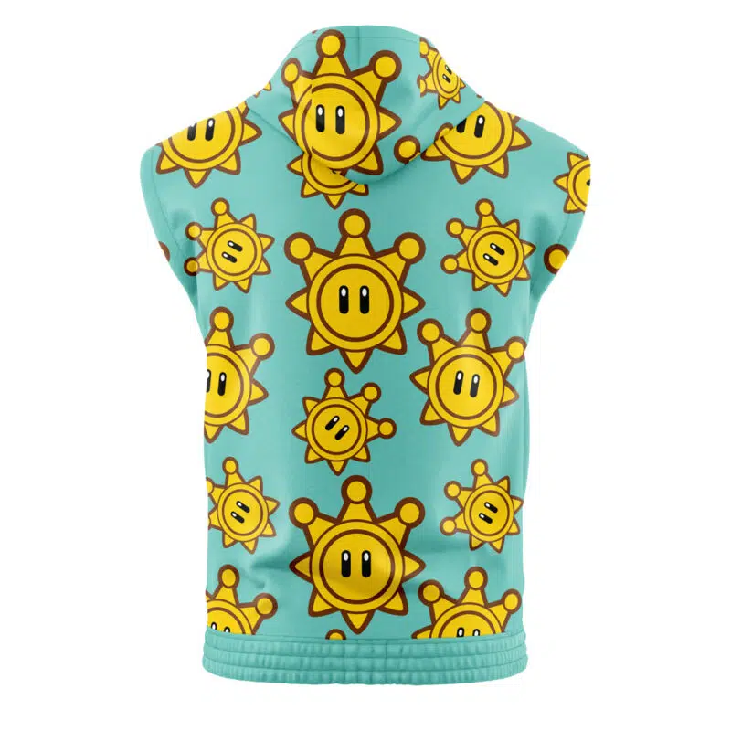 Shine Sprite Super Mario Bros Sleeveless Hoodie - Image 2