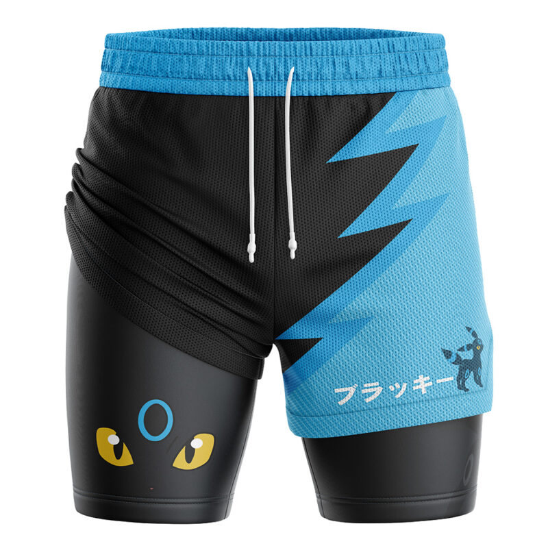 Shiny Umbreon Pokemon 2-in-1 Performance Shorts