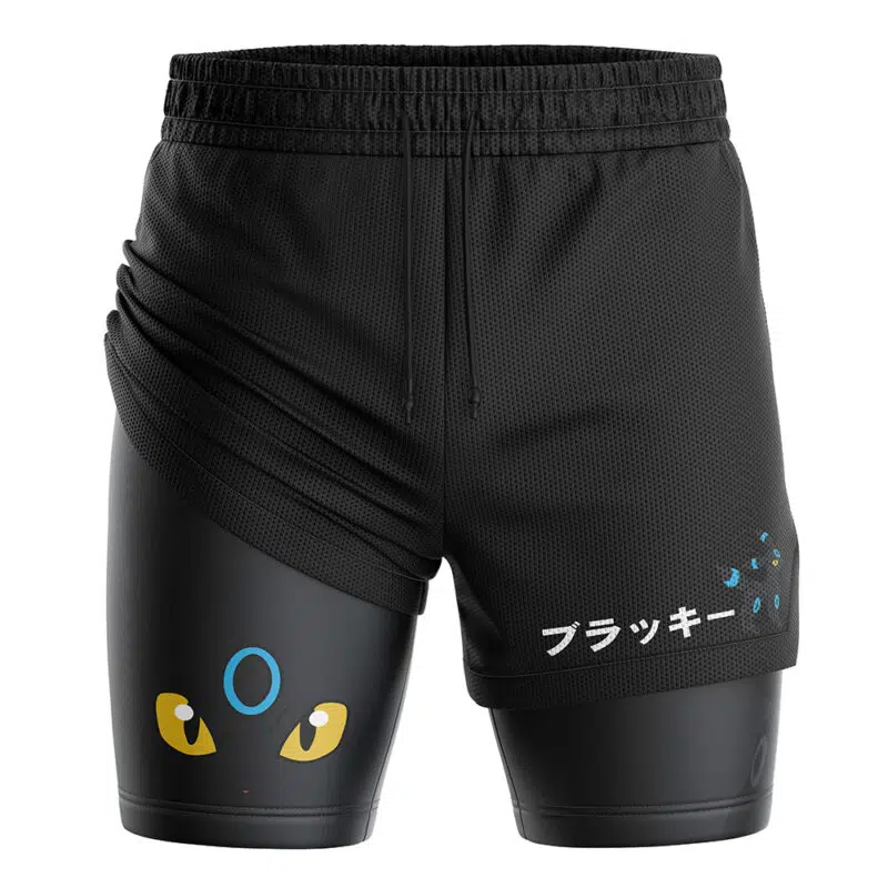 Shiny Umbreon V2 Pokemon 2-in-1 Performance Shorts