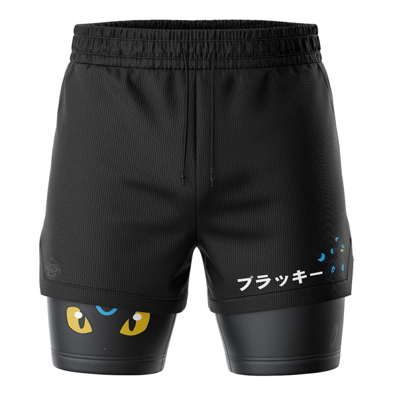 Shiny Umbreon V2 Pokemon 2-in-1 Performance Shorts - Image 2