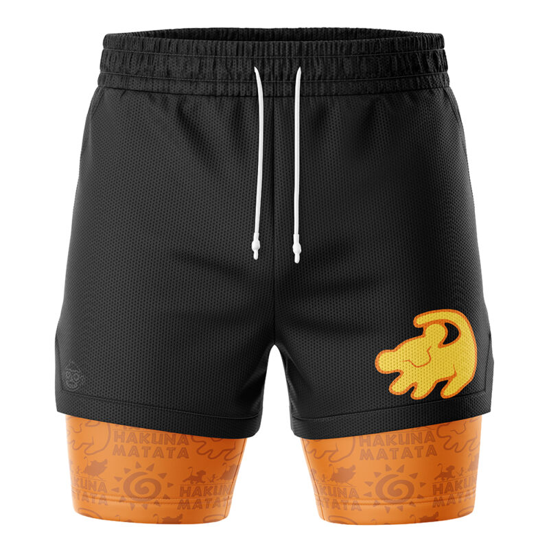 Simba Hakuna Matata Lion King 2-in-1 Performance Shorts - Image 2