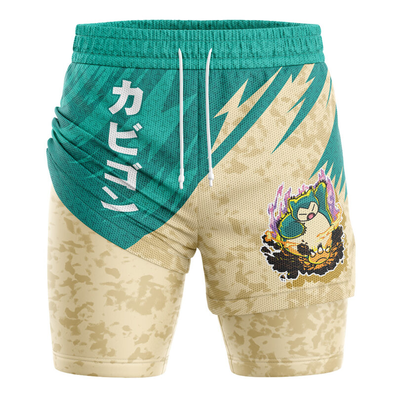 Snorlax Attack V1 Pokemon 2-in-1 Performance Shorts - Image 2