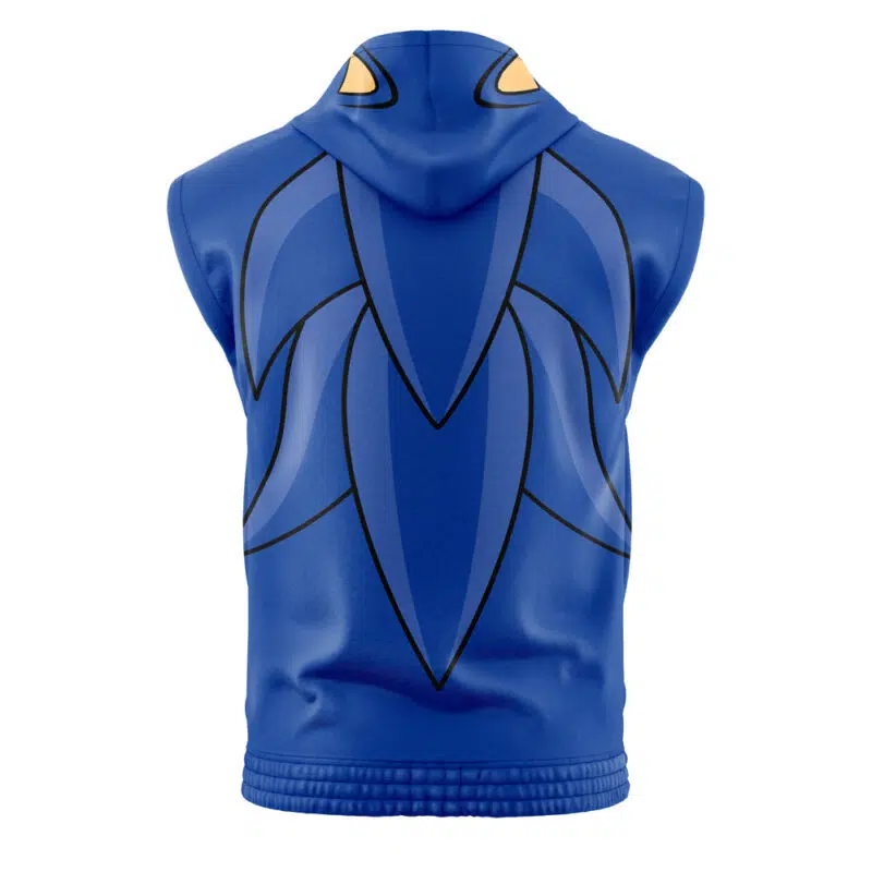 Sonic Sonic The Hedgehog Sleeveless Hoodie