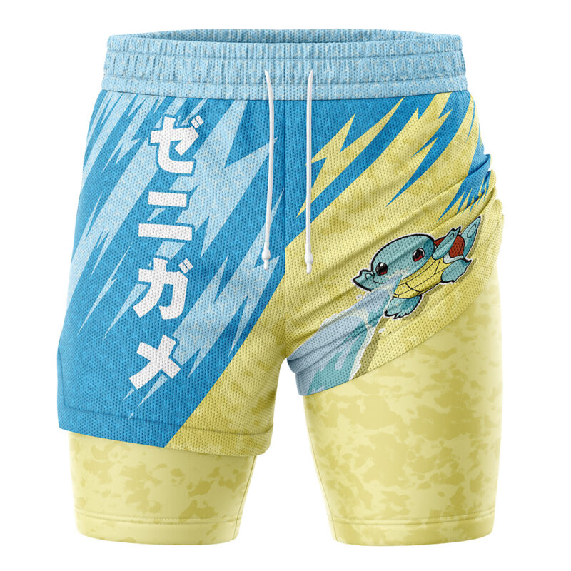 Squirtle Attack V1 Pokemon 2-in-1 Performance Shorts - Image 2