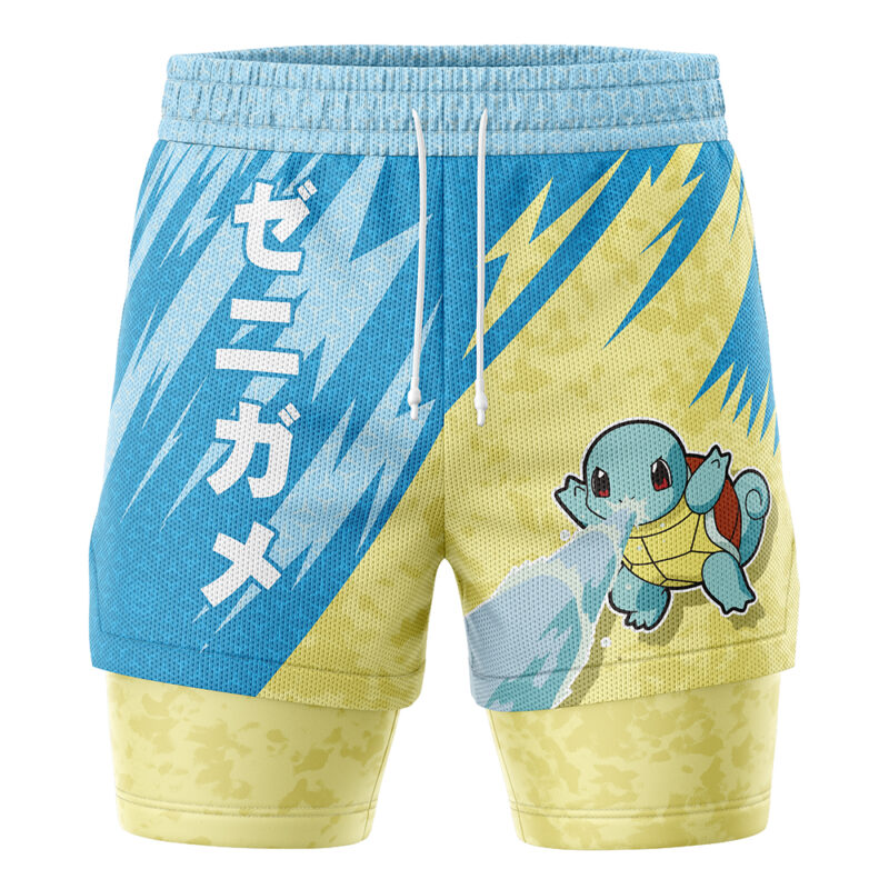 Squirtle Attack V1 Pokemon 2-in-1 Performance Shorts