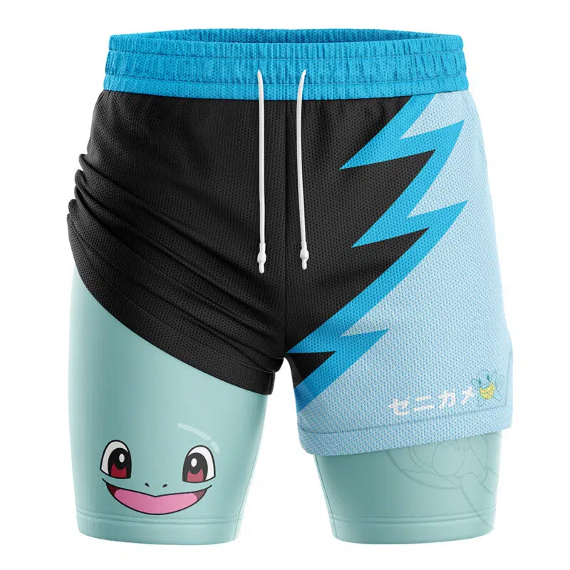 Squirtle Pokemon 2-in-1 Performance Shorts