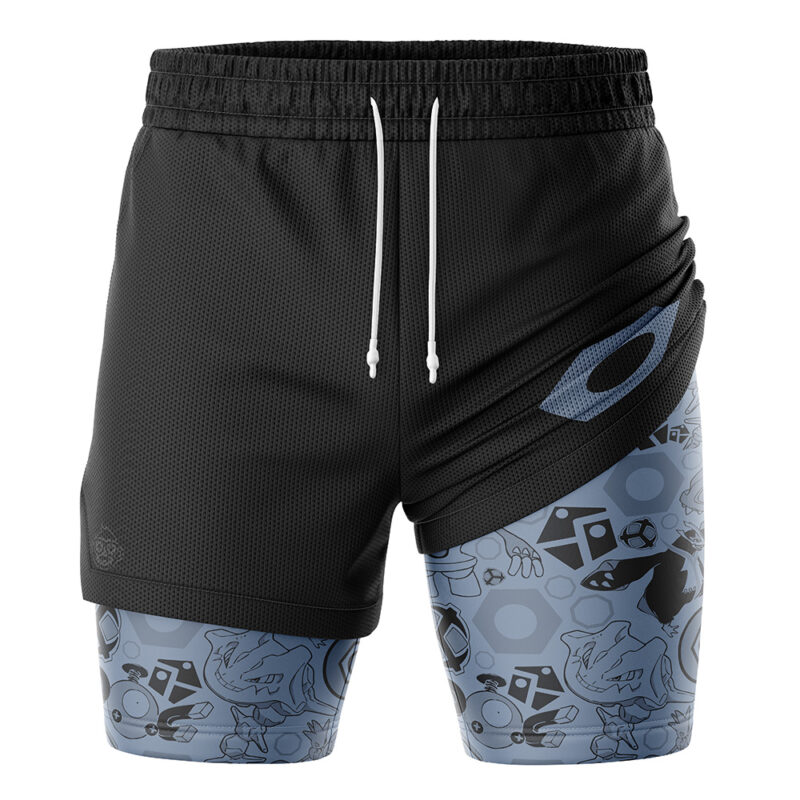 Steel V2 Pokemon 2-in-1 Performance Shorts - Image 3