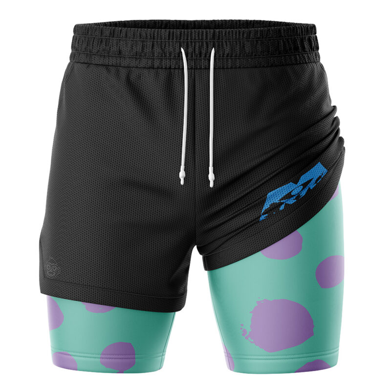 Sulley Monsters Inc 2-in-1 Performance Shorts - Image 3