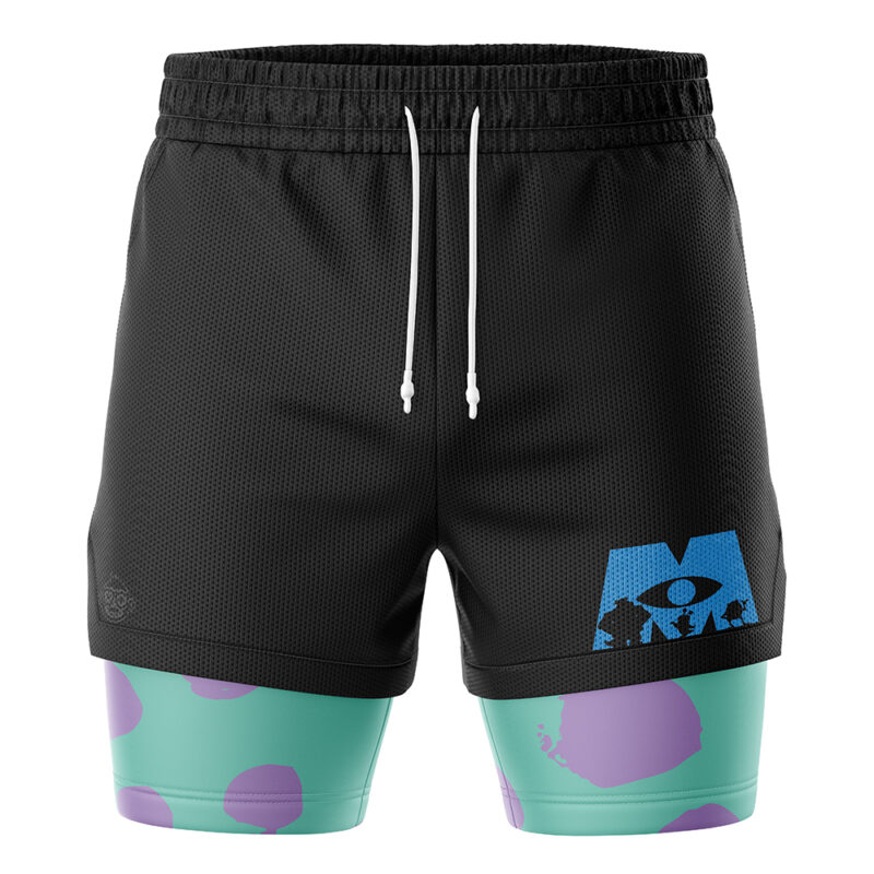 Sulley Monsters Inc 2-in-1 Performance Shorts - Image 2