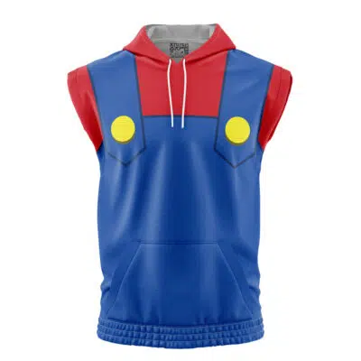 Super Mario Super Mario Bros Sleeveless Hoodie