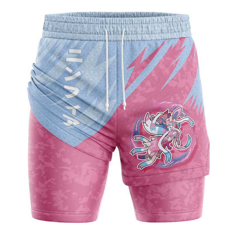 Sylveon Attack V1 Pokemon 2-in-1 Performance Shorts - Image 2