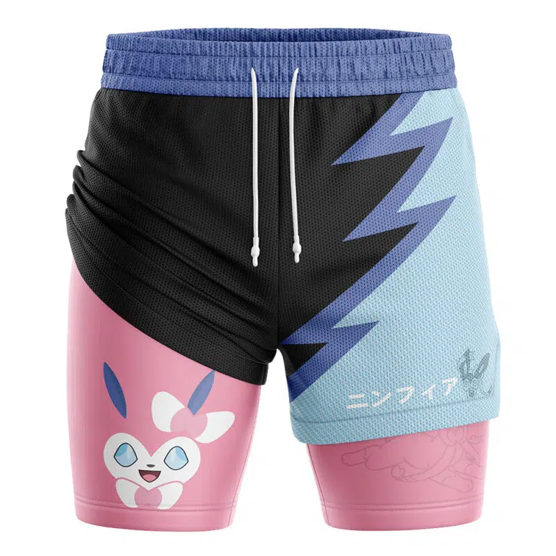 Sylveon Pokemon 2-in-1 Performance Shorts