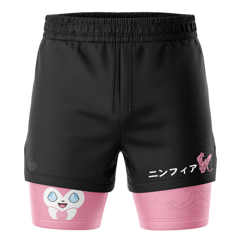 Sylveon V2 Pokemon 2-in-1 Performance Shorts - Image 2