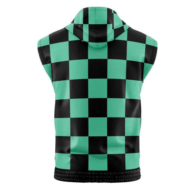 Tanjiro Kamado Demon Slayer Sleeveless Hoodie - Image 2