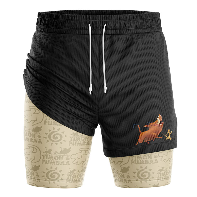 Timon and Pumbaa Lion King 2-in-1 Performance Shorts