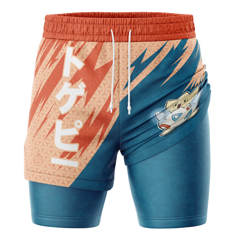 Togepi Attack V1 Pokemon 2-in-1 Performance Shorts - Image 2