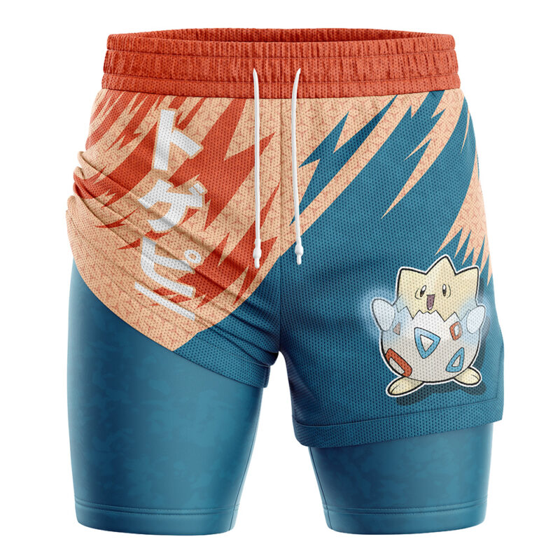 Togepi Attack V1 Pokemon 2-in-1 Performance Shorts - Image 3