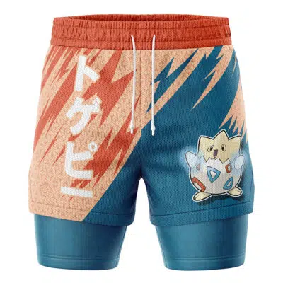 Togepi Attack V1 Pokemon 2-in-1 Performance Shorts
