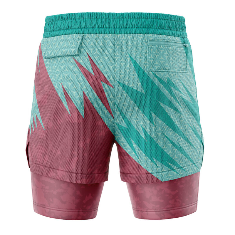 Totodile Attack V1 Pokemon 2-in-1 Performance Shorts - Image 4