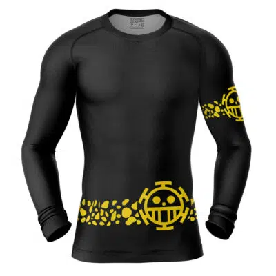 Trafalgar Punk Hazard One Piece Long Sleeve Rash Guard Compression Shirt