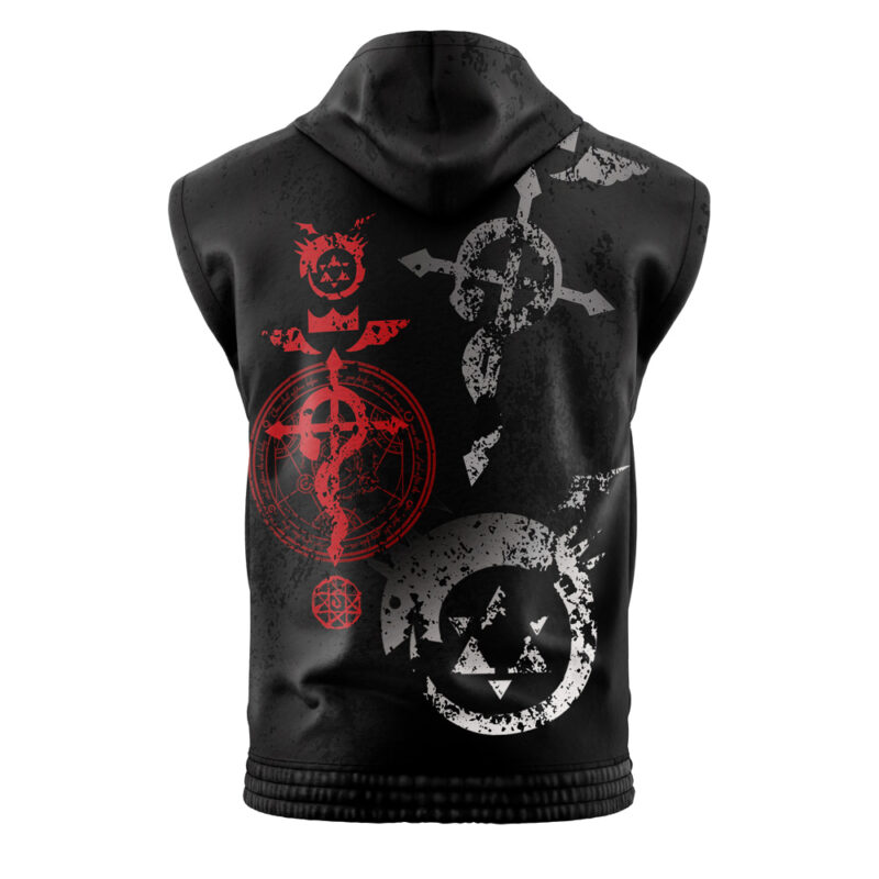Transmutation Circle Full Metal Alchemist Sleeveless Hoodie