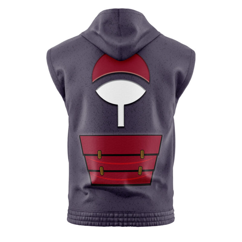 Uchiha Madara Armor Shippuden Sleeveless Hoodie - Image 2