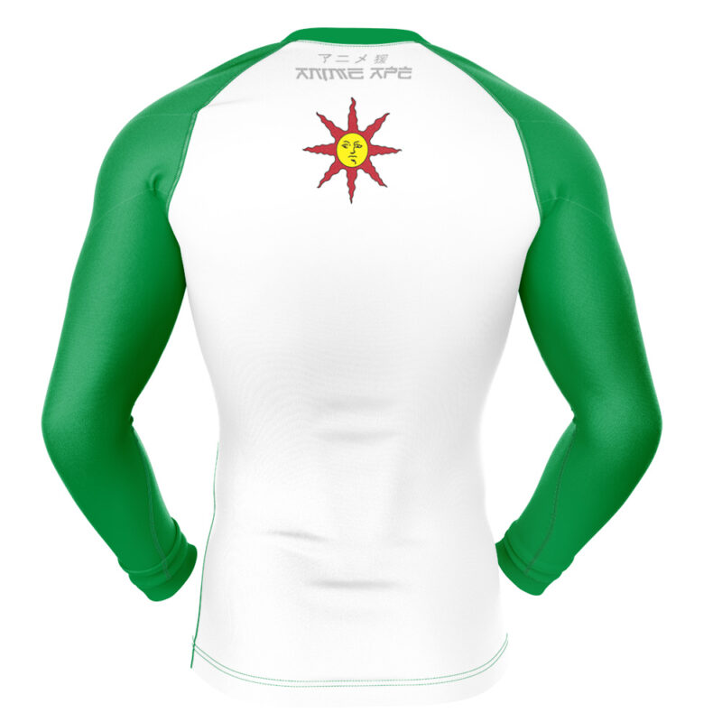 Warriors of Sunlight Solaire of Astora Dark Souls Long Sleeve Rash Guard Compression Shirt - Image 2