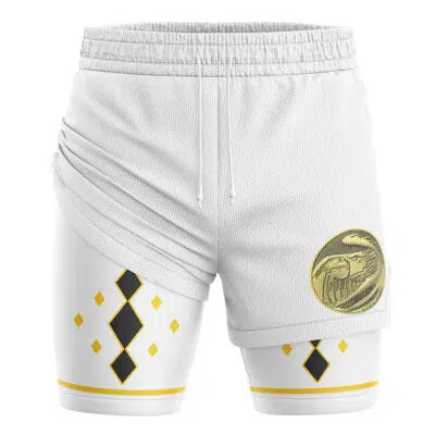 White Ninjetti Ranger Power Rangers 2-in-1 Performance Shorts