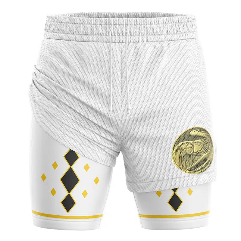 White Ninjetti Ranger Power Rangers 2-in-1 Performance Shorts