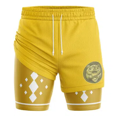 Yellow Ninjetti Ranger Power Rangers 2-in-1 Performance Shorts
