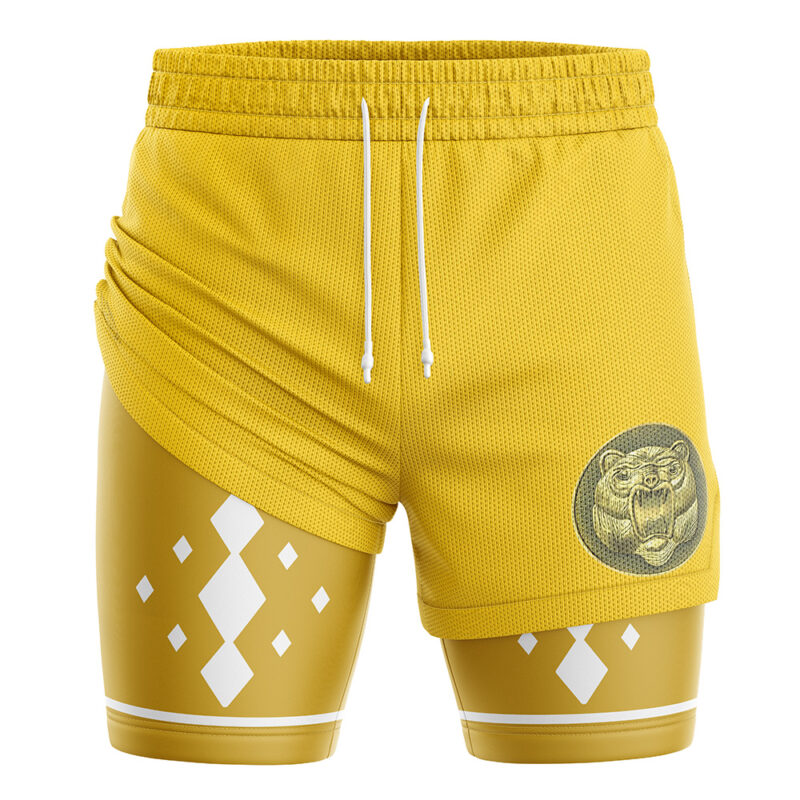 Yellow Ninjetti Ranger Power Rangers 2-in-1 Performance Shorts