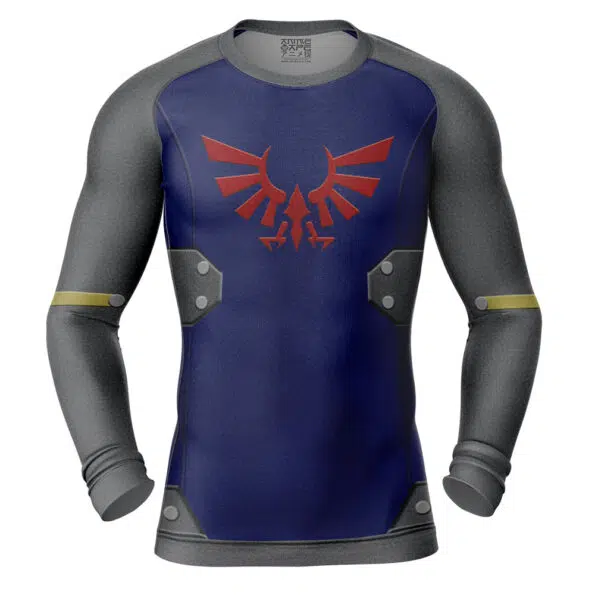 Zelda Shield Style The Legend of Zelda Long Sleeve Rash Guard Compression