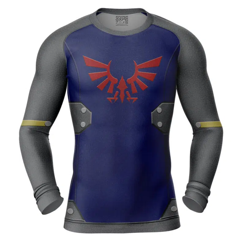 Zelda Shield Style The Legend of Zelda Long Sleeve Rash Guard Compression