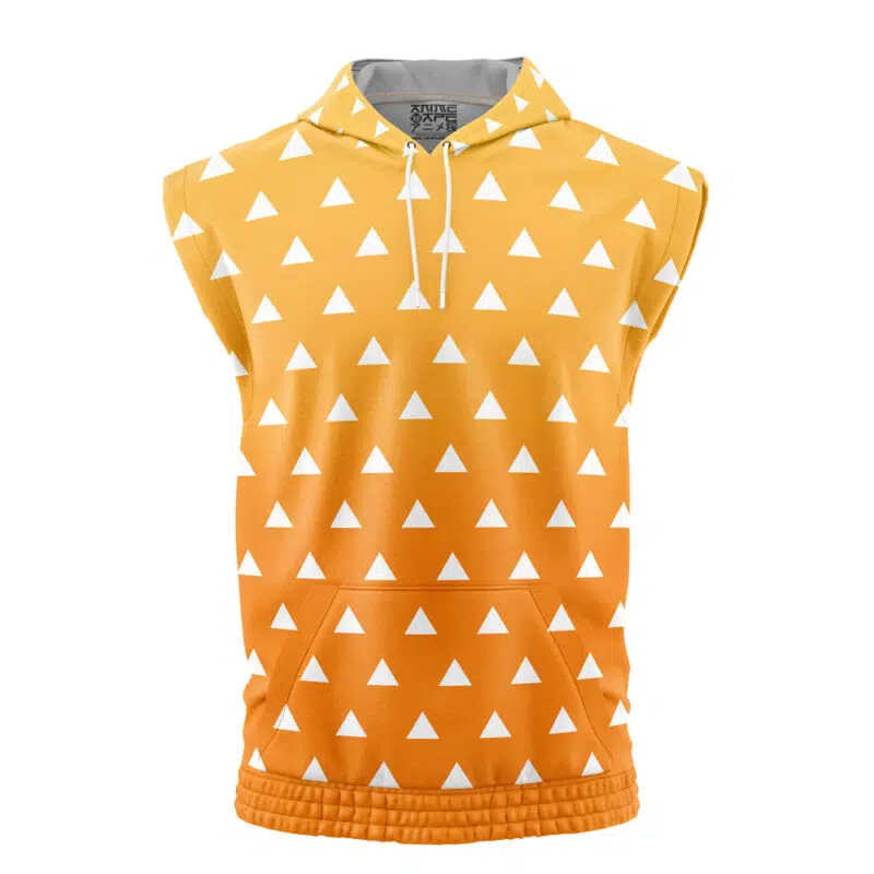 Zenitsu Agatsuma Demon Slayer Sleeveless Hoodie