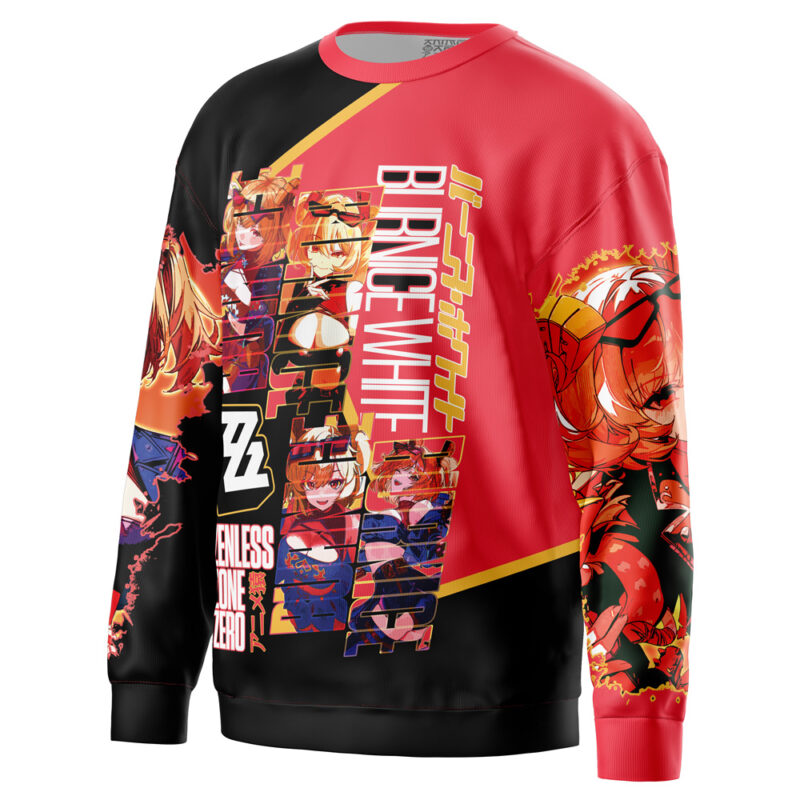 Burnice White Zenless Zone Zero Streetwear Sweatshirt - Image 3