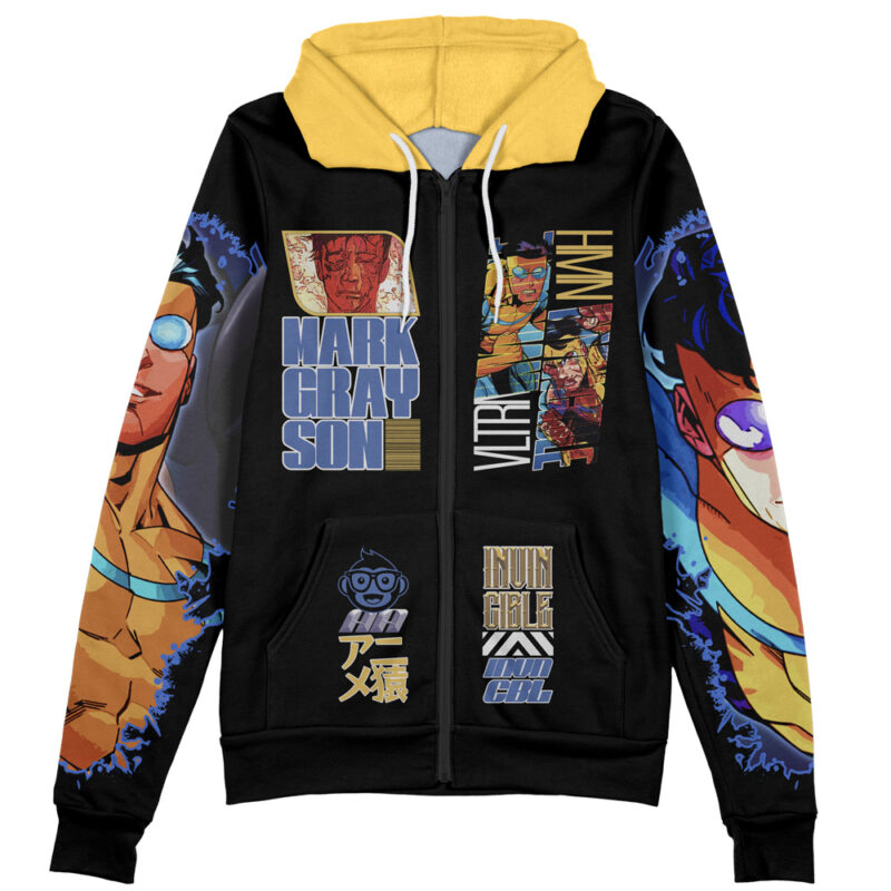 Mark Grayson Invincible Streetwear Zip Hoodie Jacket - Image 2