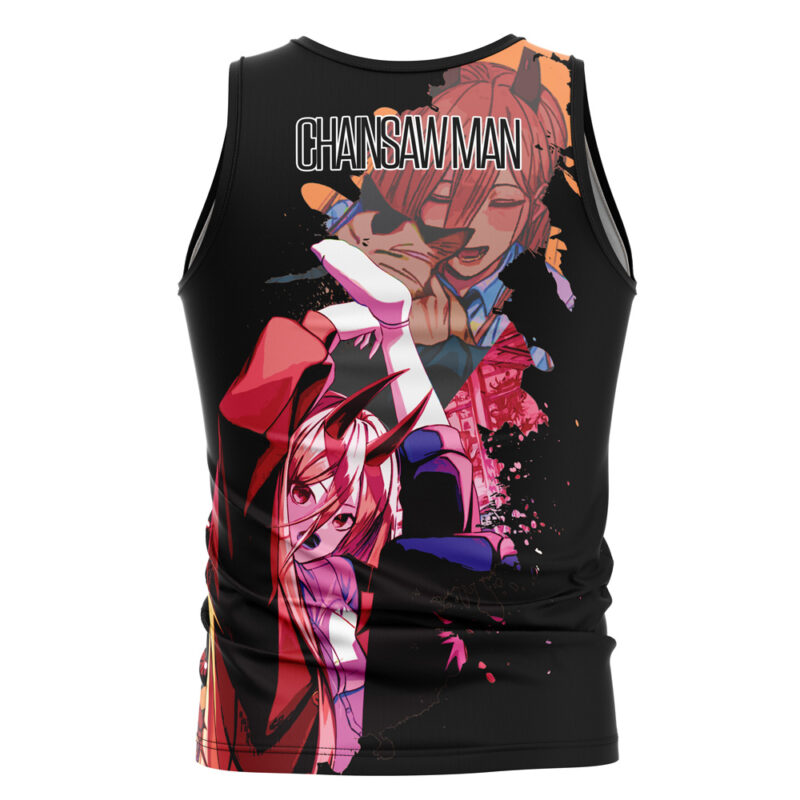 Power Chainsaw Man Streetwear Tank Top - Image 2