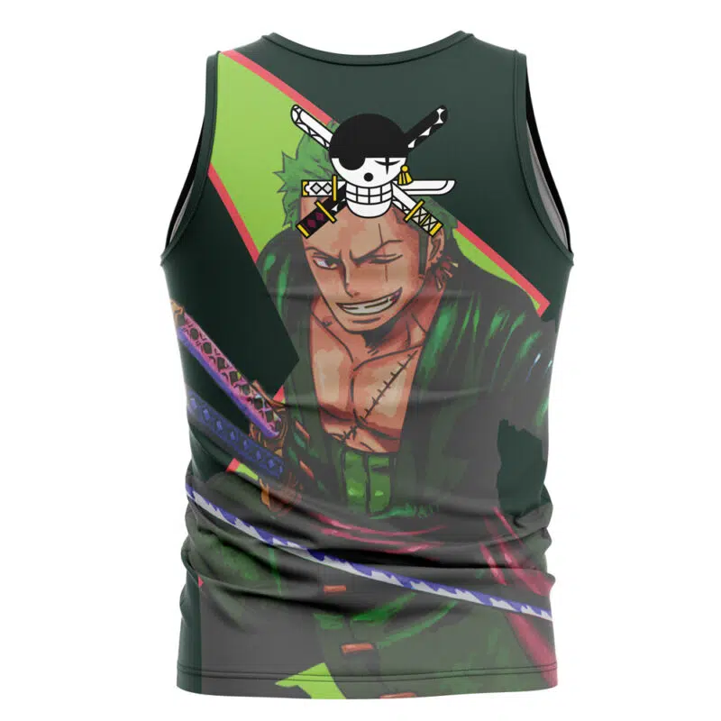Roronoa Zoro V2 One Piece Streetwear Tank Top - Image 2