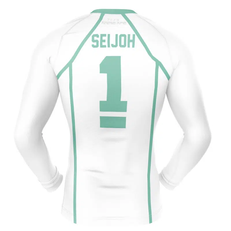 Aoba Johsai High Seijoh #1 Haikyuu Long Sleeve Rash Guard Compression Shirt