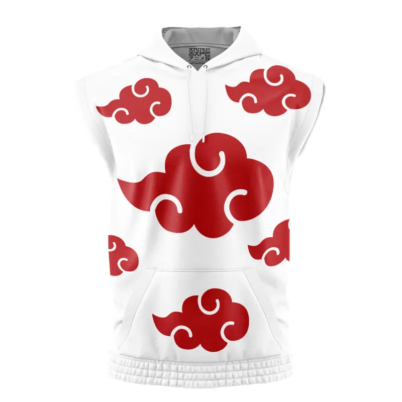 Akatsuki White Akatsuki Sleeveless Hoodie