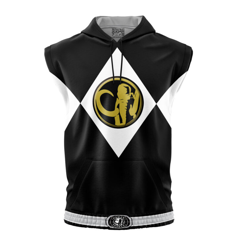 Black Ranger Mighty Morphin Power Rangers Sleeveless Hoodie