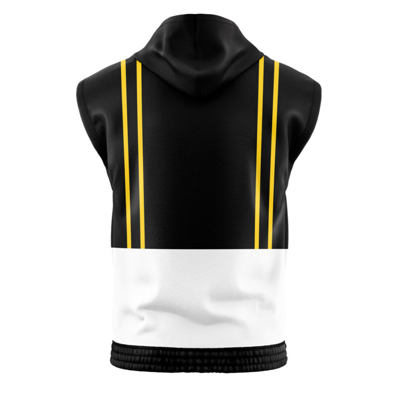 Black Ranger Ninjetti Power Rangers Sleeveless Hoodie - Image 2