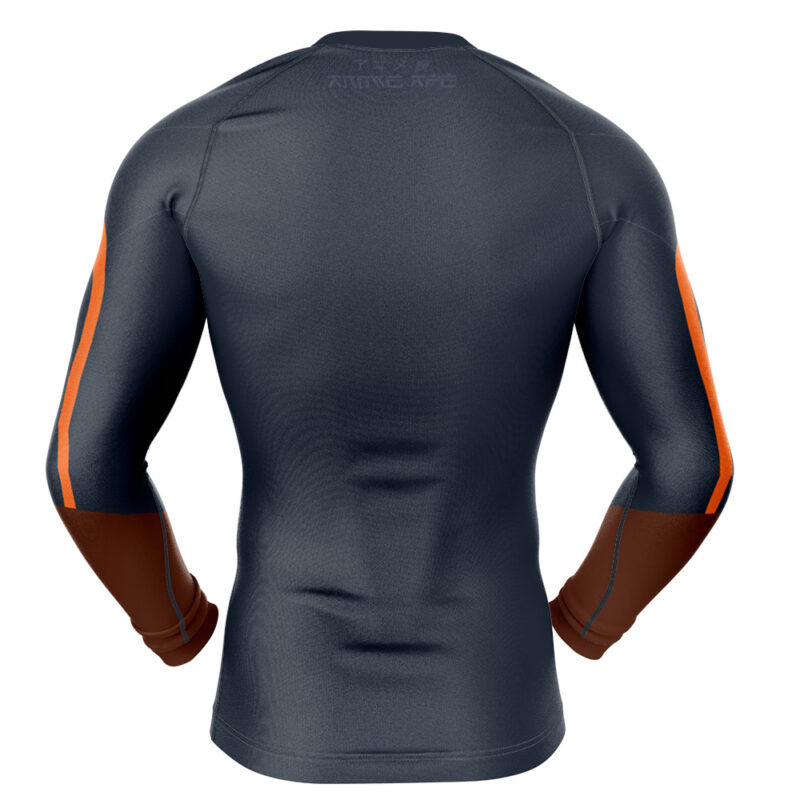 Black Samson Invincible Long Sleeve Rash Guard Compression Shirt - Image 2